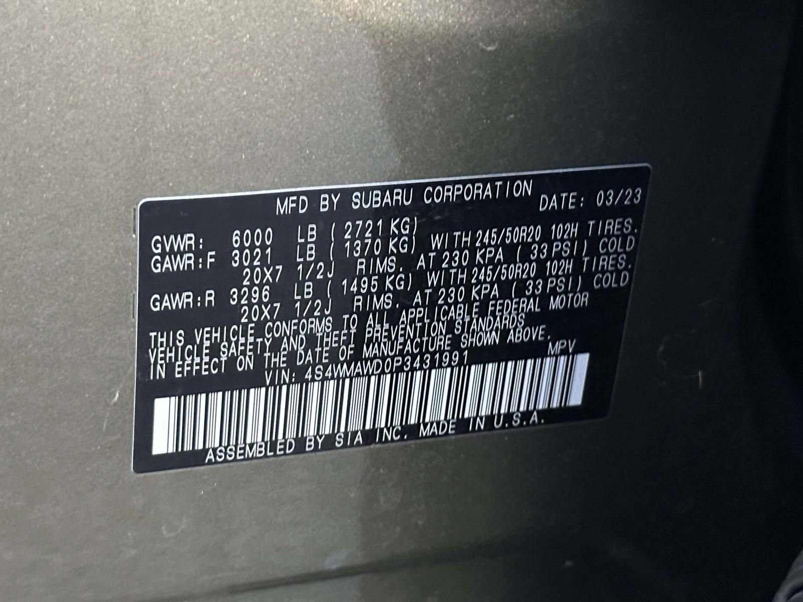 Used 2023 Subaru Ascent Touring AWD/4WD image 10