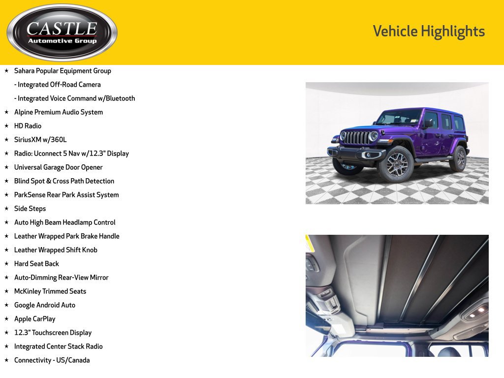 New 2026 Jeep Wrangler Unlimited Sahara AWD/4WD image 6