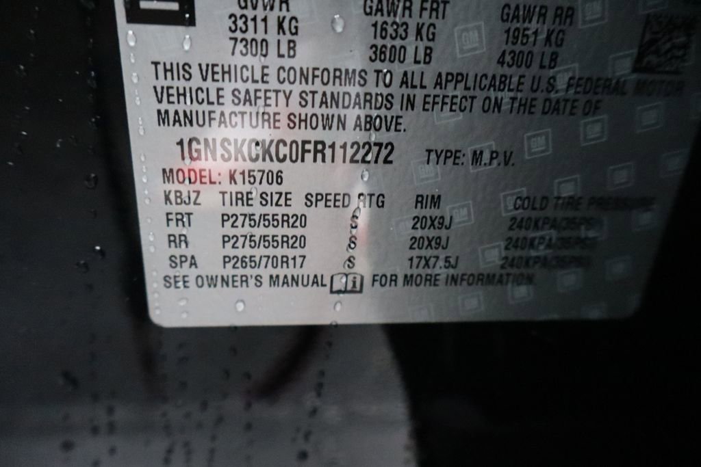 Used 2015 Chevrolet Tahoe LTZ AWD/4WD image 4