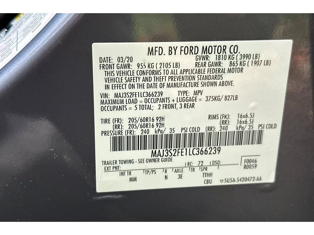 Used 2020 Ford EcoSport S FWD image 25