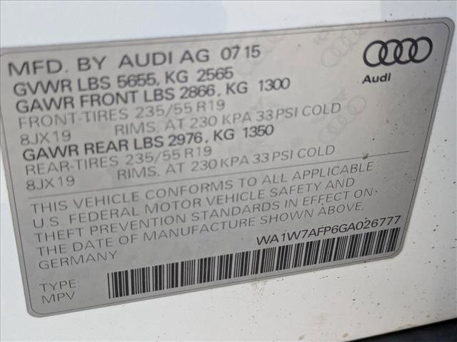 Used 2016 Audi Q5 3.0T Prestige w/ Prestige Package image 16