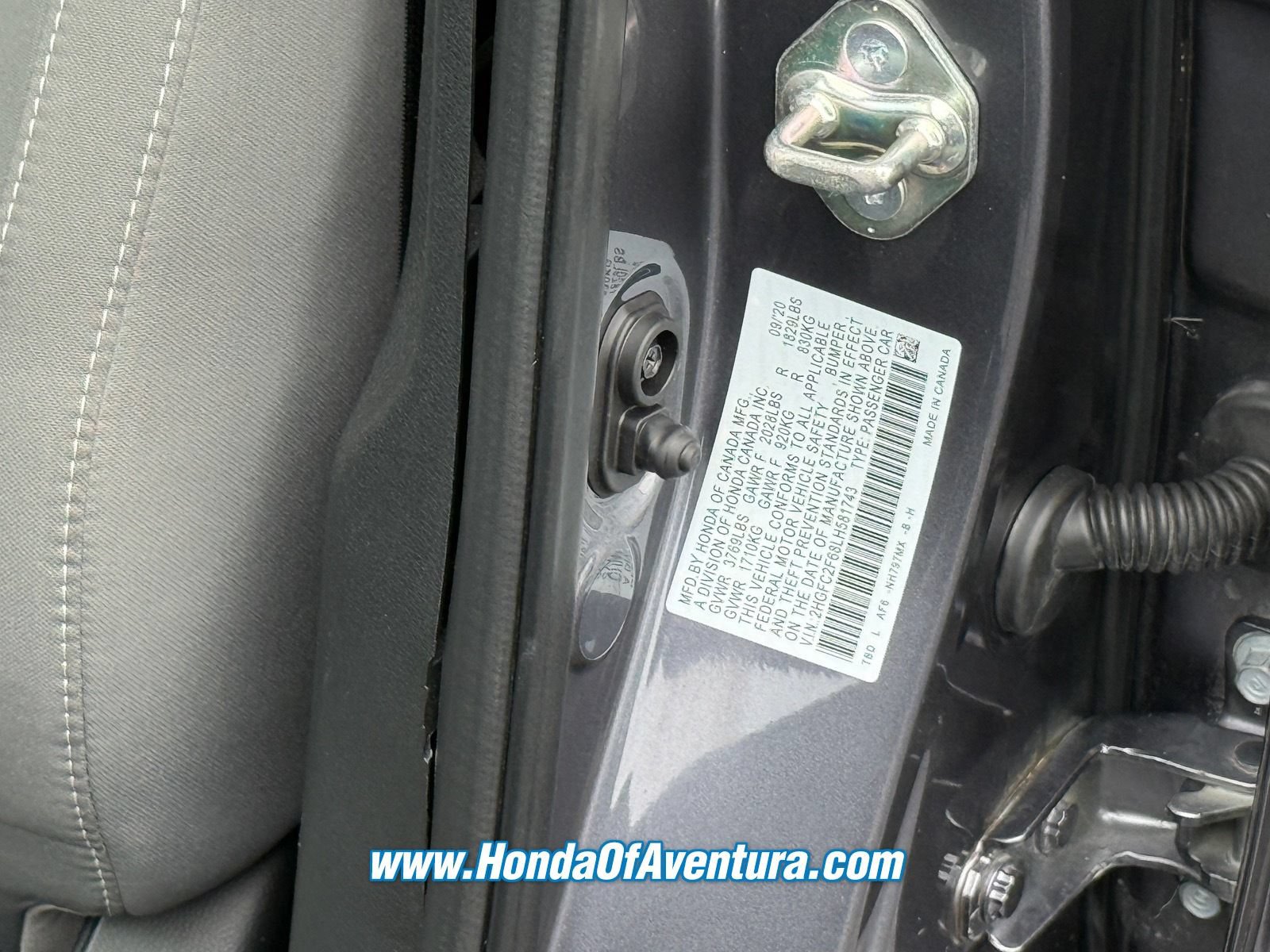Certified 2020 Honda Civic LX image 21