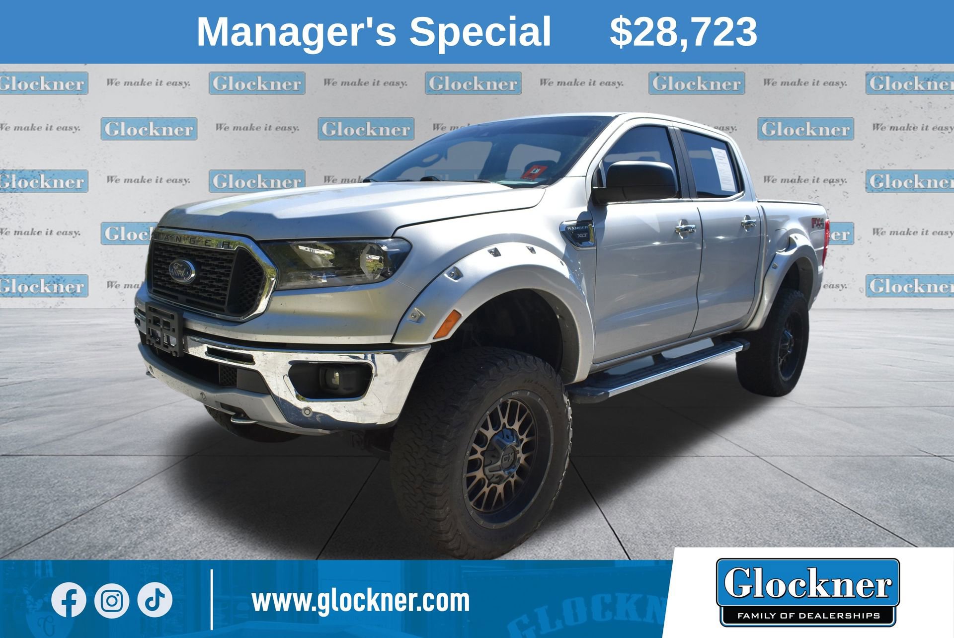 Used 2019 Ford Ranger XLT w/ FX4 Off-Road Package