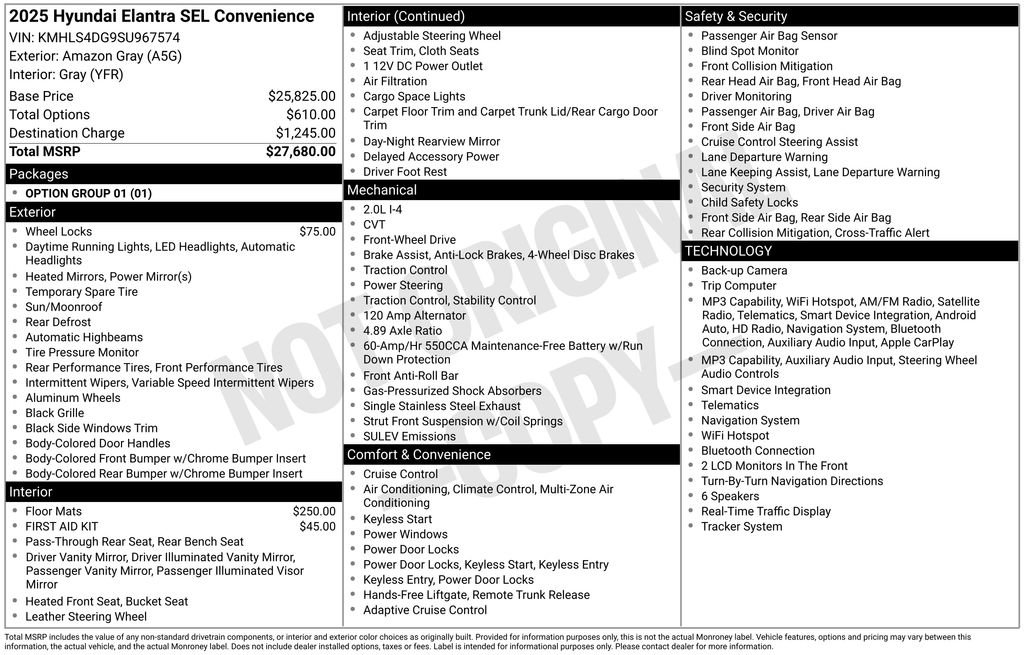 Certified 2025 Hyundai Elantra SEL FWD image 32