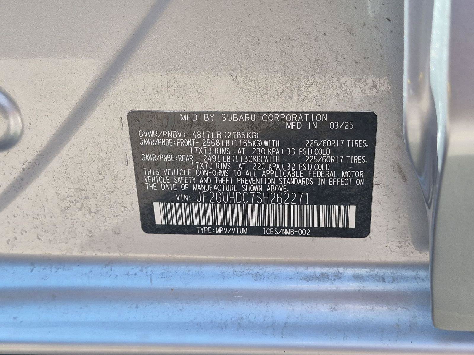 Certified 2025 Subaru Crosstrek 2.5i Premium AWD/4WD image 32