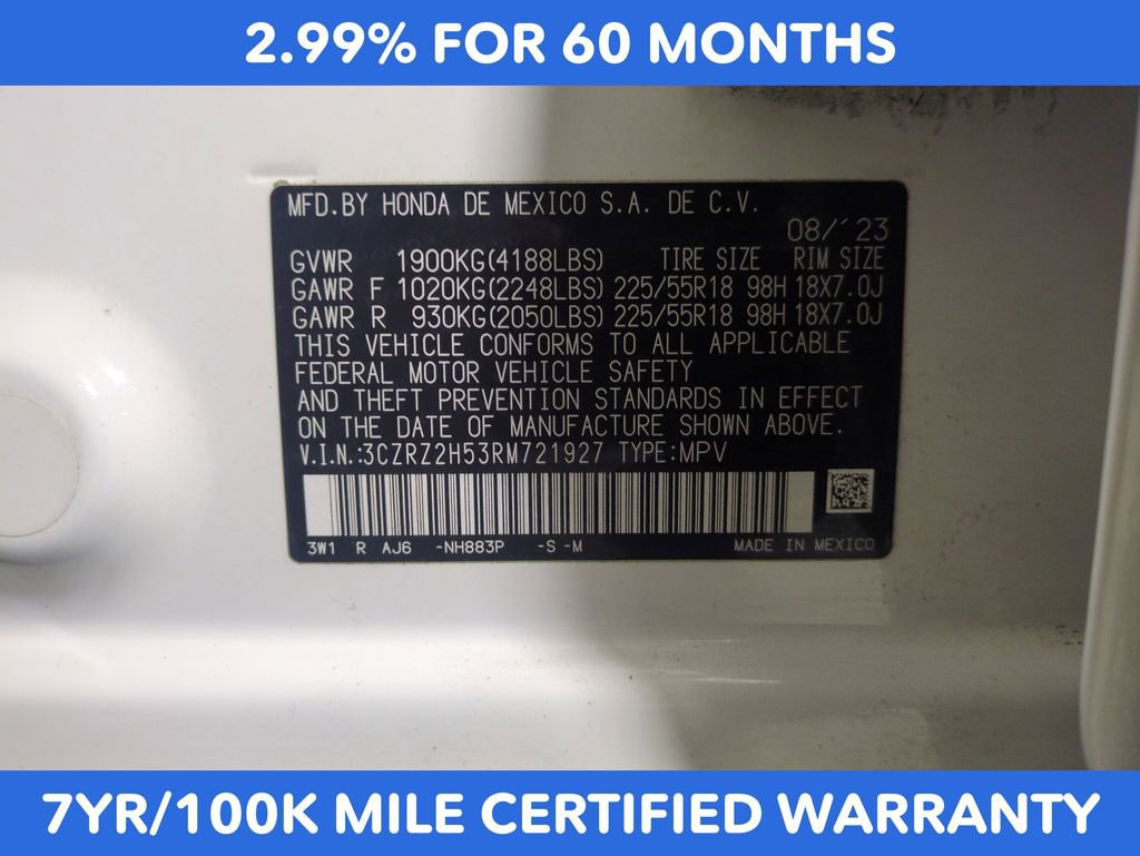 Certified 2024 Honda HR-V Sport image 28