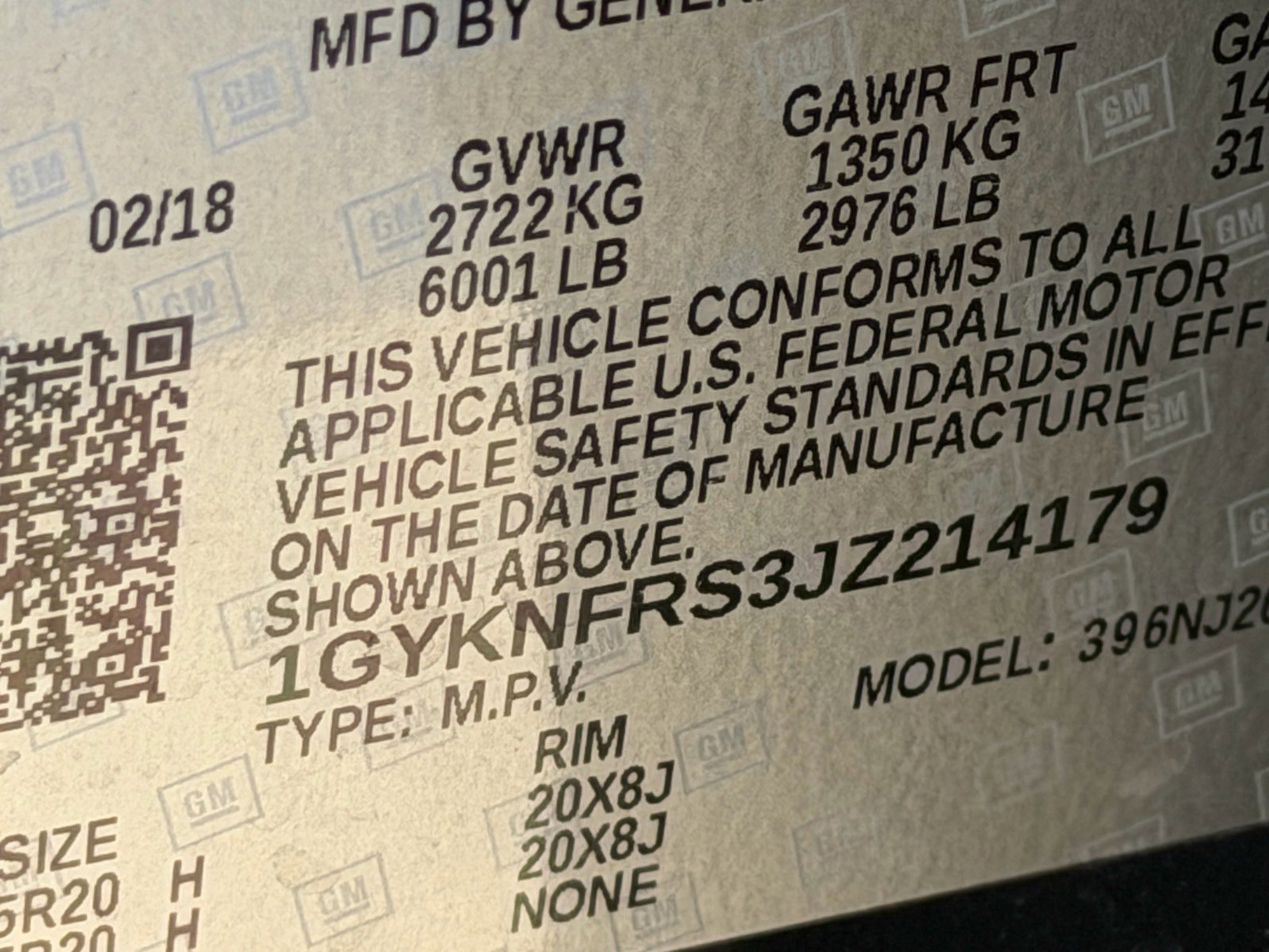 Used 2018 Cadillac XT5 Premium Luxury w/ LPO, Wheel Lock Package AWD/4WD image 12