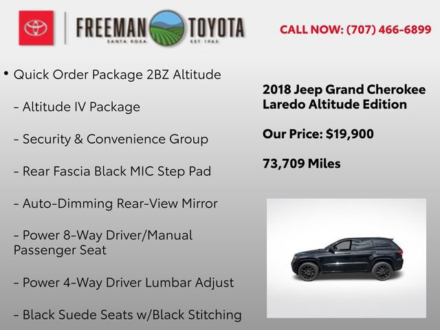 Used 2018 Jeep Grand Cherokee Altitude AWD/4WD image 5