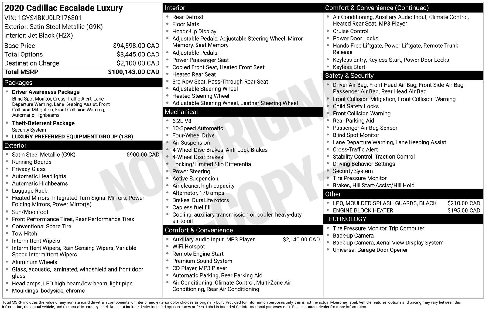 Used 2020 Cadillac Escalade Luxury image 4