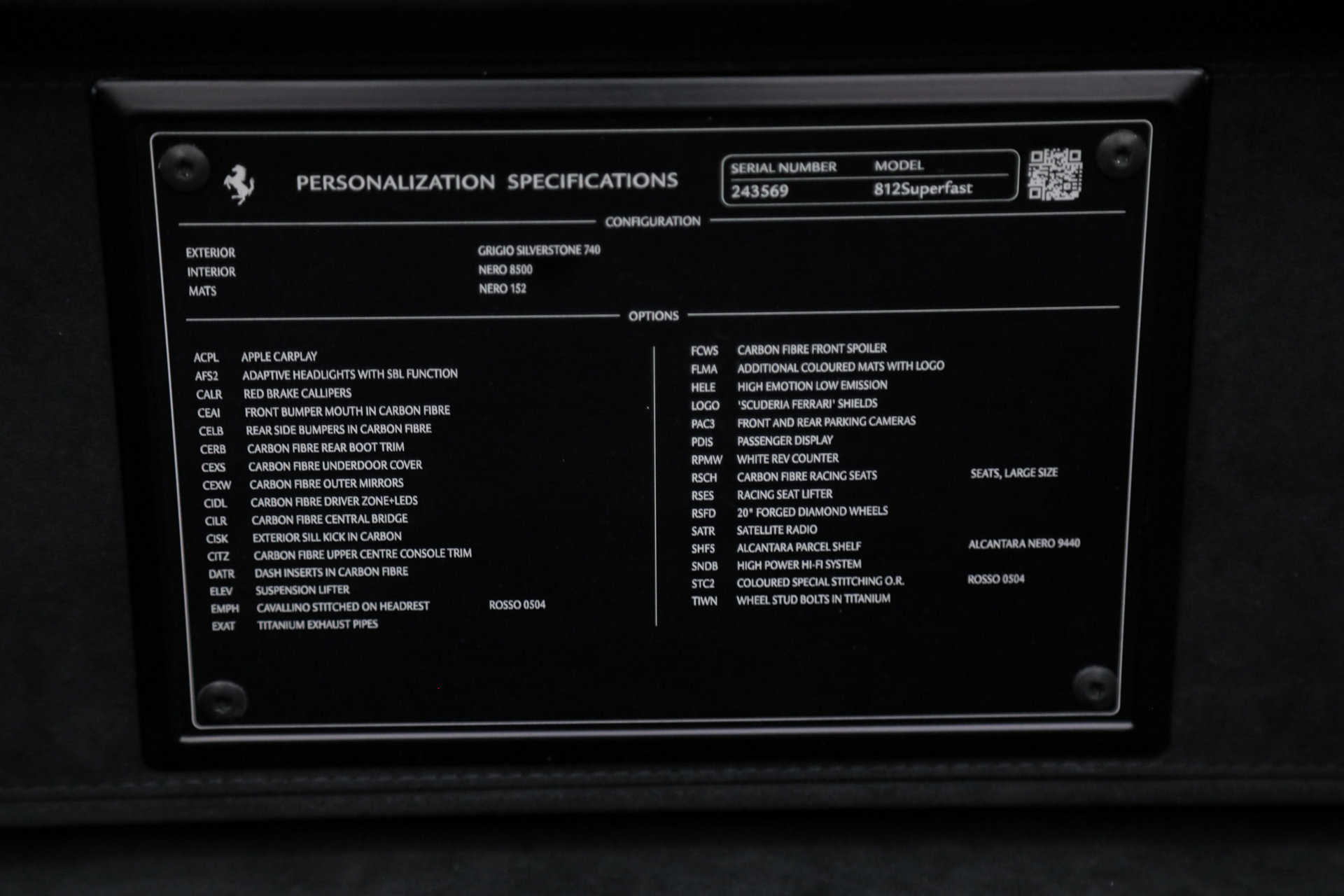 Certified 2019 Ferrari 812 Superfast image 51