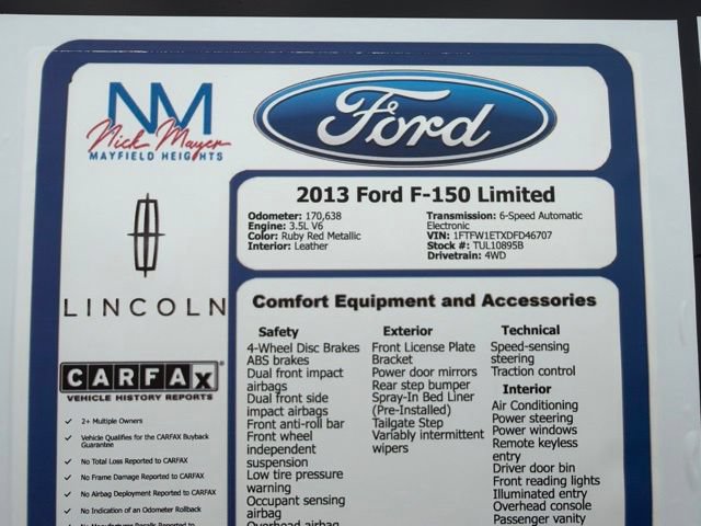 Used 2013 Ford F150 Limited AWD/4WD image 38
