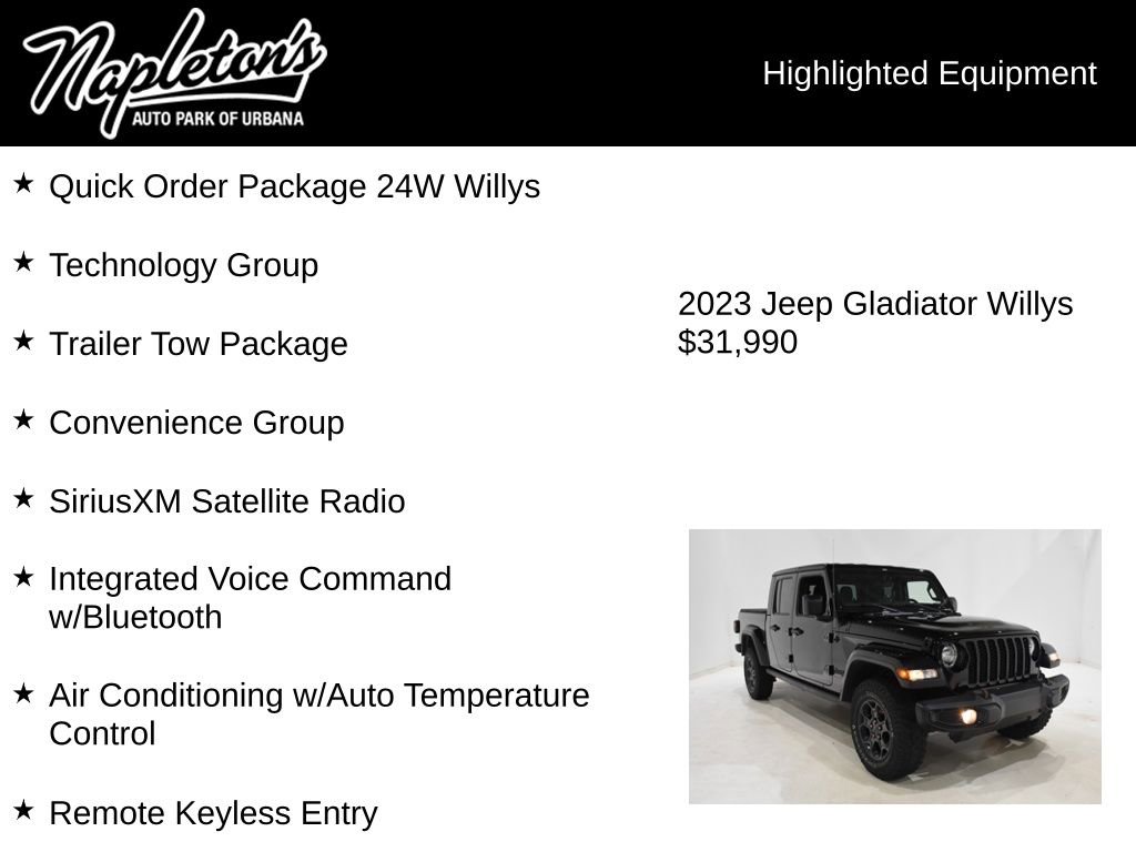 Used 2023 Jeep Gladiator Sport AWD/4WD image 15