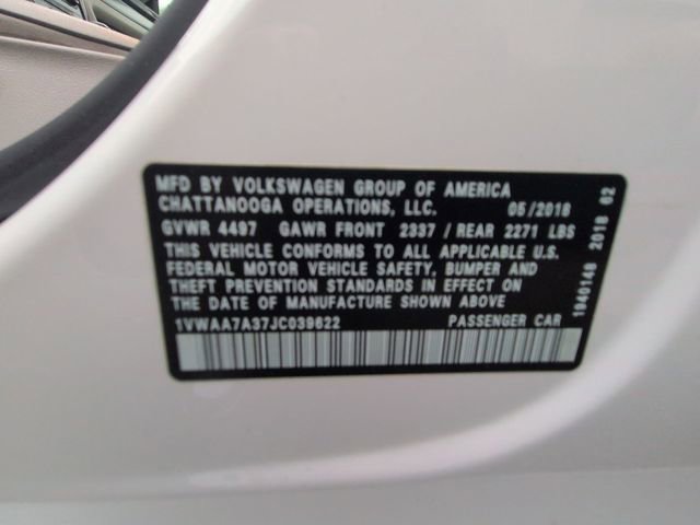 Used 2018 Volkswagen Passat 2.0T S image 30