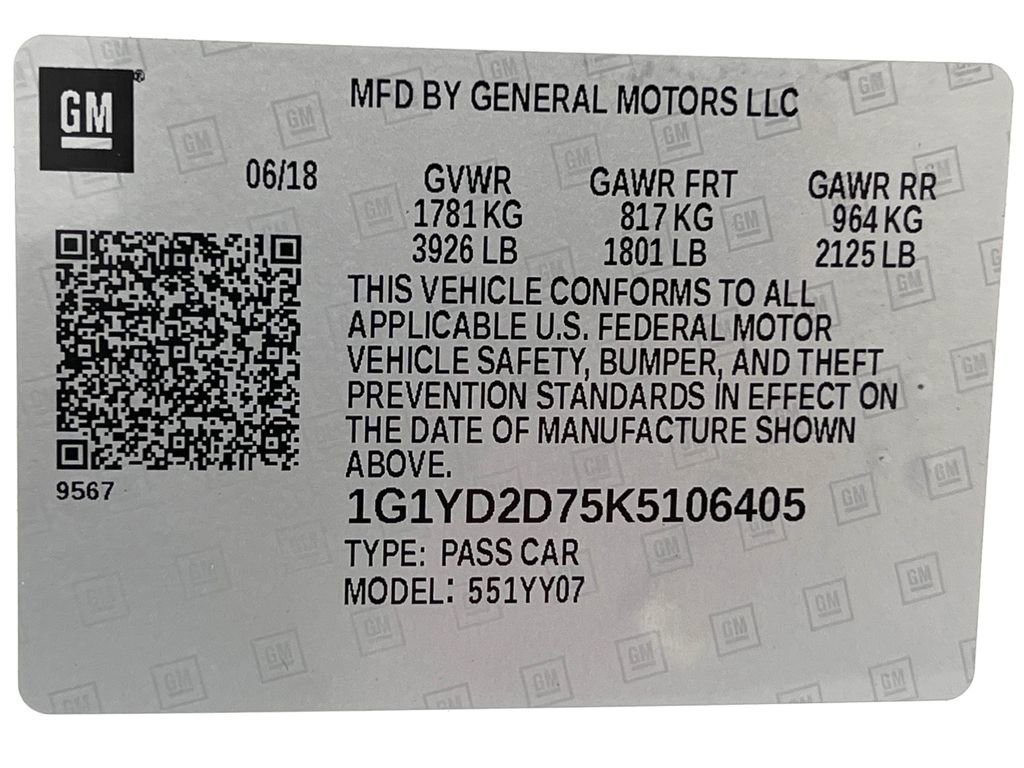 Used 2019 Chevrolet Corvette Stingray Coupe w/ 2LT Preferred Equipment Group image 13