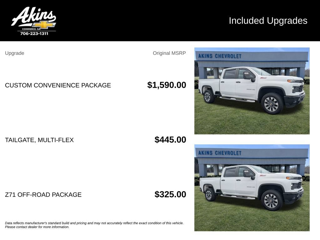 Used 2024 Chevrolet Silverado 2500 Custom w/ Custom Convenience Package AWD/4WD image 5