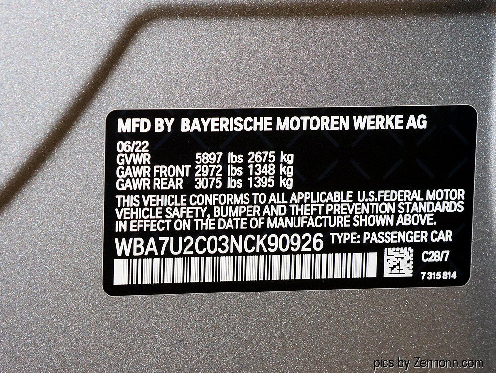 Certified 2022 BMW 750i xDrive w/ Executive Package AWD/4WD image 42