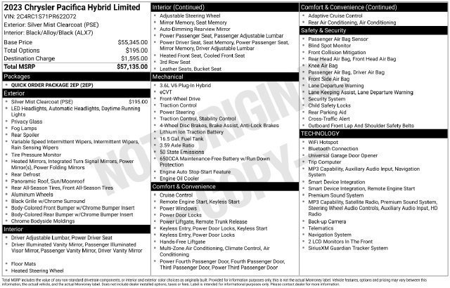 Used 2023 Chrysler Pacifica Limited FWD image 34