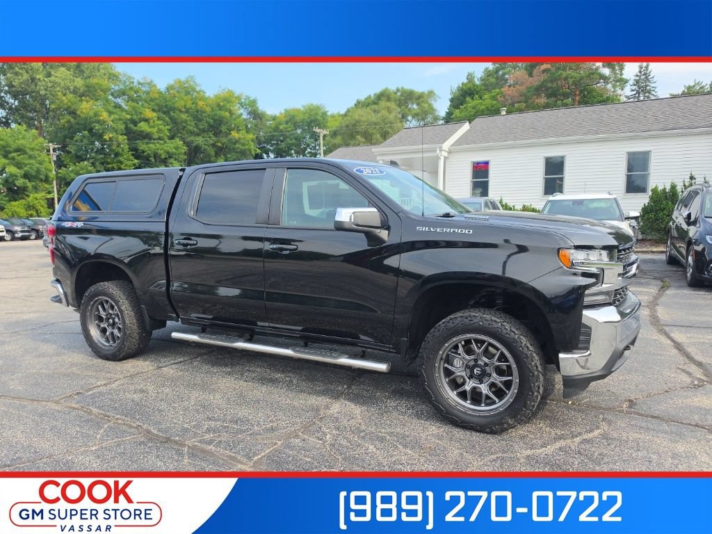 Used 2021 Chevrolet Silverado 1500 LT w/ Bed Protection Package AWD/4WD image 1