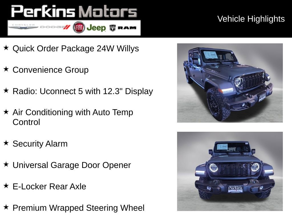 New 2026 Jeep Gladiator Willys image 2