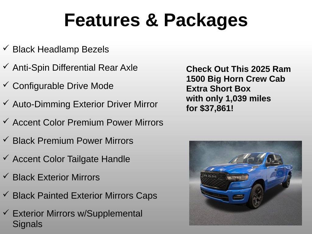Used 2025 RAM 1500 Big Horn AWD/4WD image 13