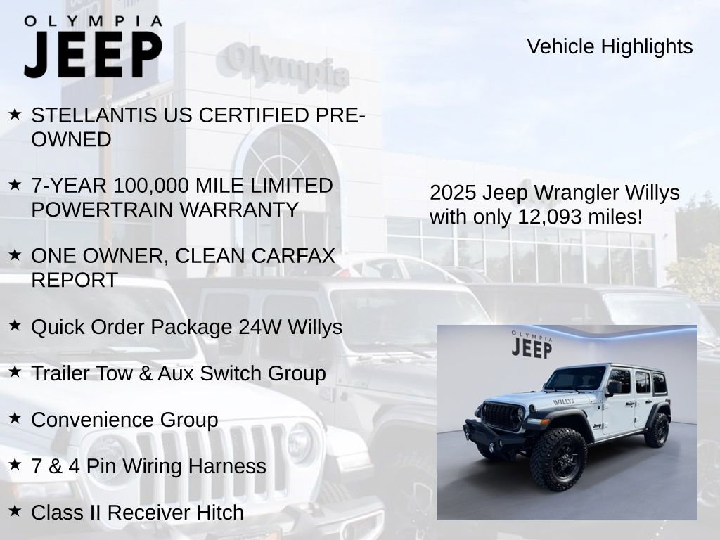 Certified 2025 Jeep Wrangler Willys image 7