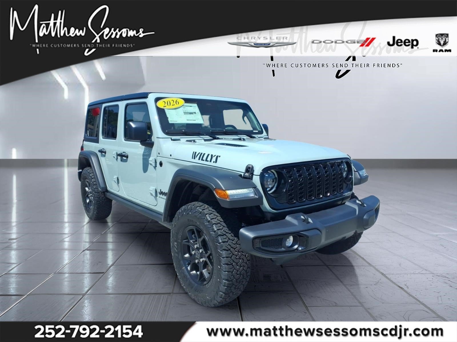 New 2026 Jeep Wrangler Unlimited Sport