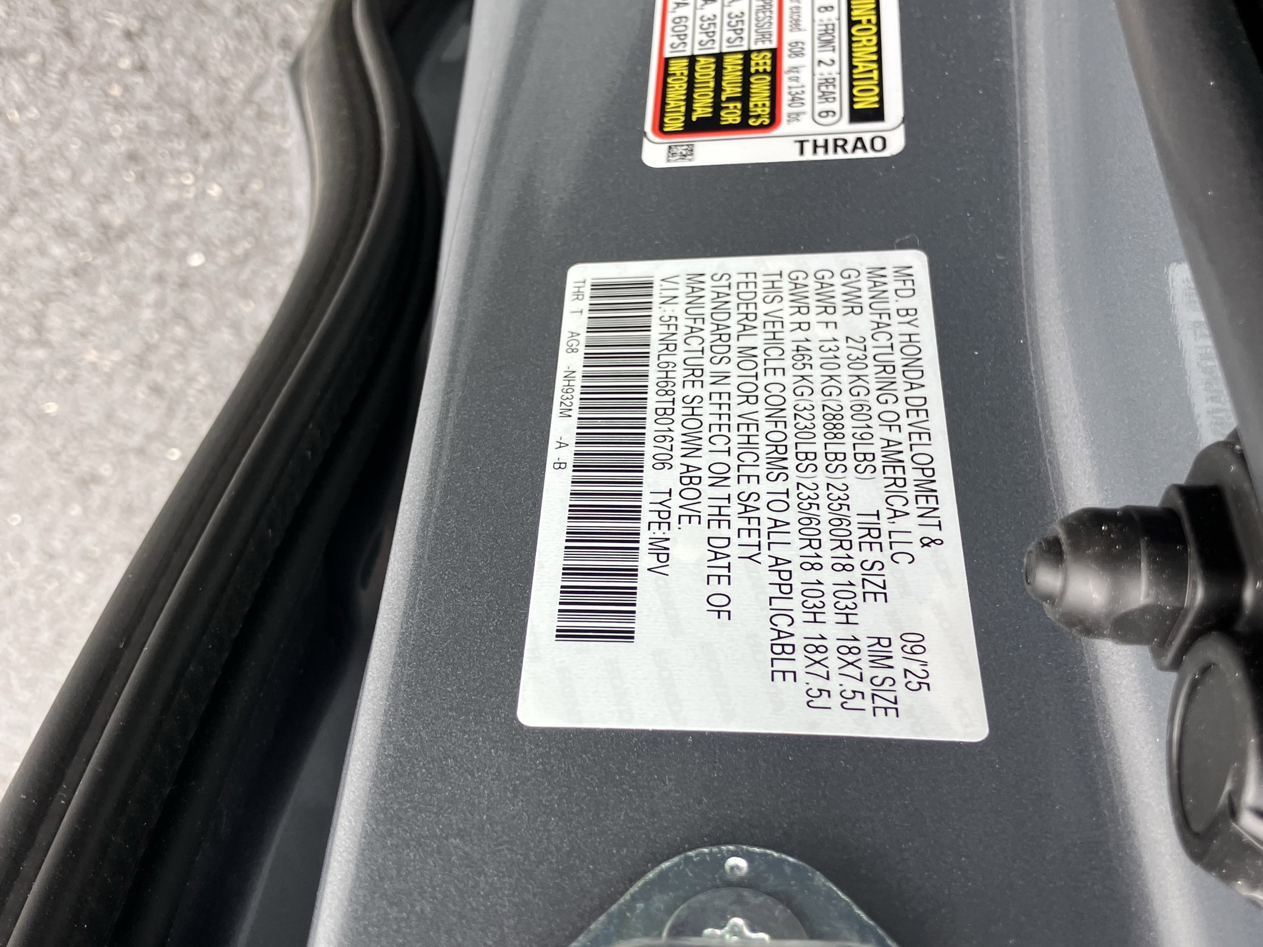 Certified 2026 Honda Odyssey EX-L image 30