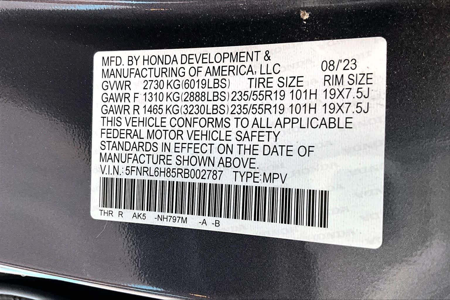 Used 2024 Honda Odyssey Touring image 32