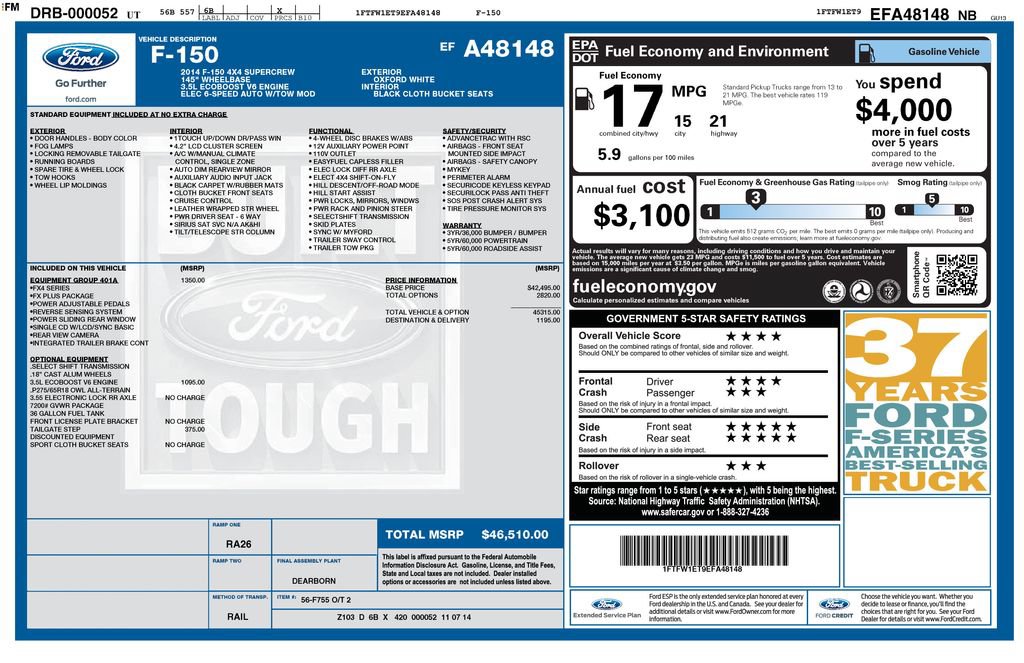Used 2014 Ford F150 FX4 w/ Equipment Group 401A Mid AWD/4WD image 3