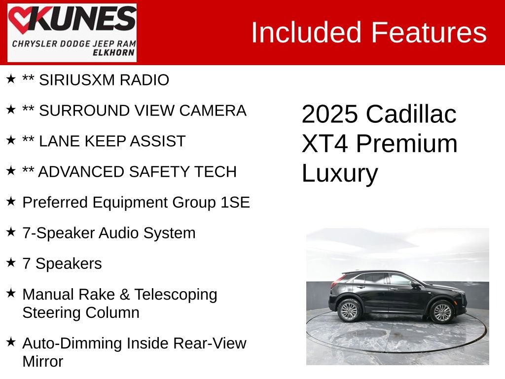 Used 2025 Cadillac XT4 Premium Luxury image 3