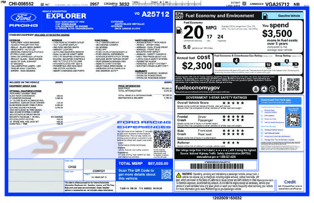 New 2027 Ford Explorer ST w/ Sun And Sound Package AWD/4WD image 25