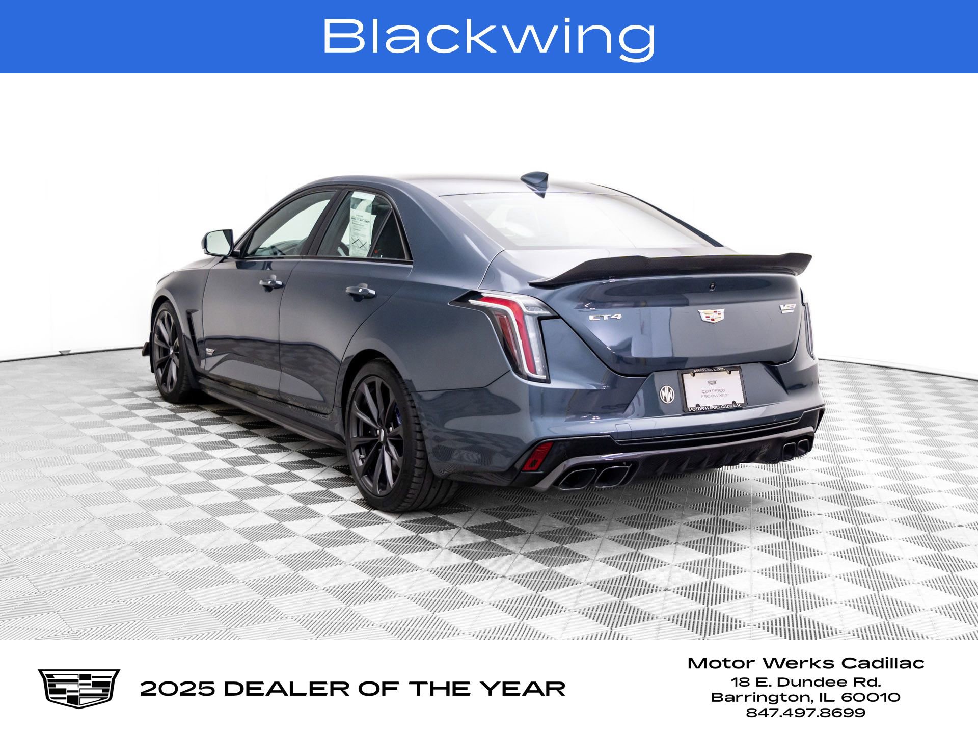 Certified 2025 Cadillac CT4 V Blackwing w/ Carbon Fiber 1 Package image 3