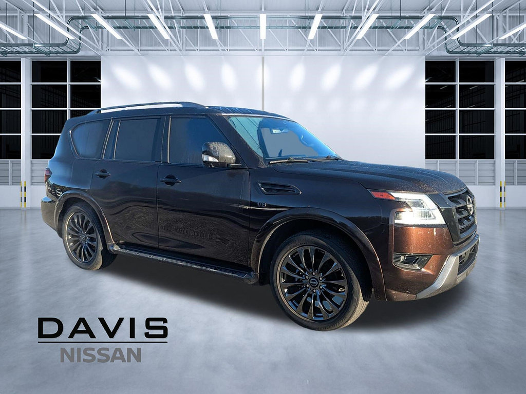 Used 2021 Nissan Armada Platinum w/ Captain's Chairs Package RWD image 1