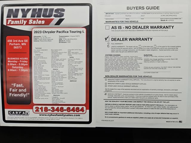 Used 2023 Chrysler Pacifica Touring-L FWD image 59