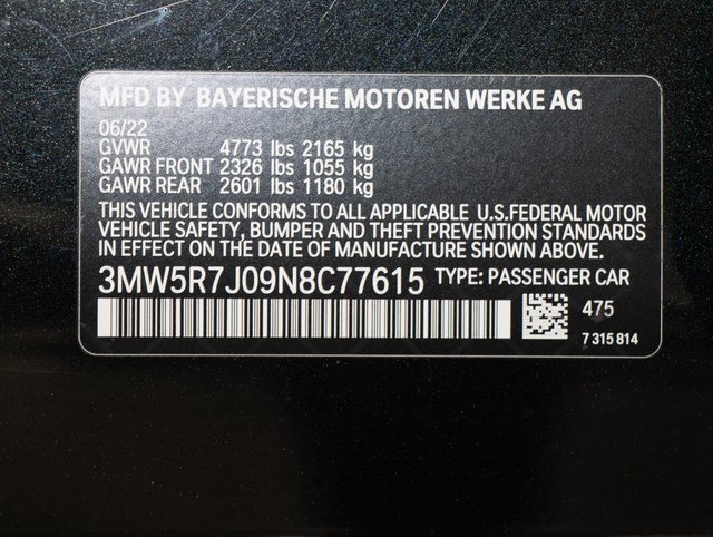 Certified 2022 BMW 330i xDrive Sedan w/ Driving Assistance Package image 23