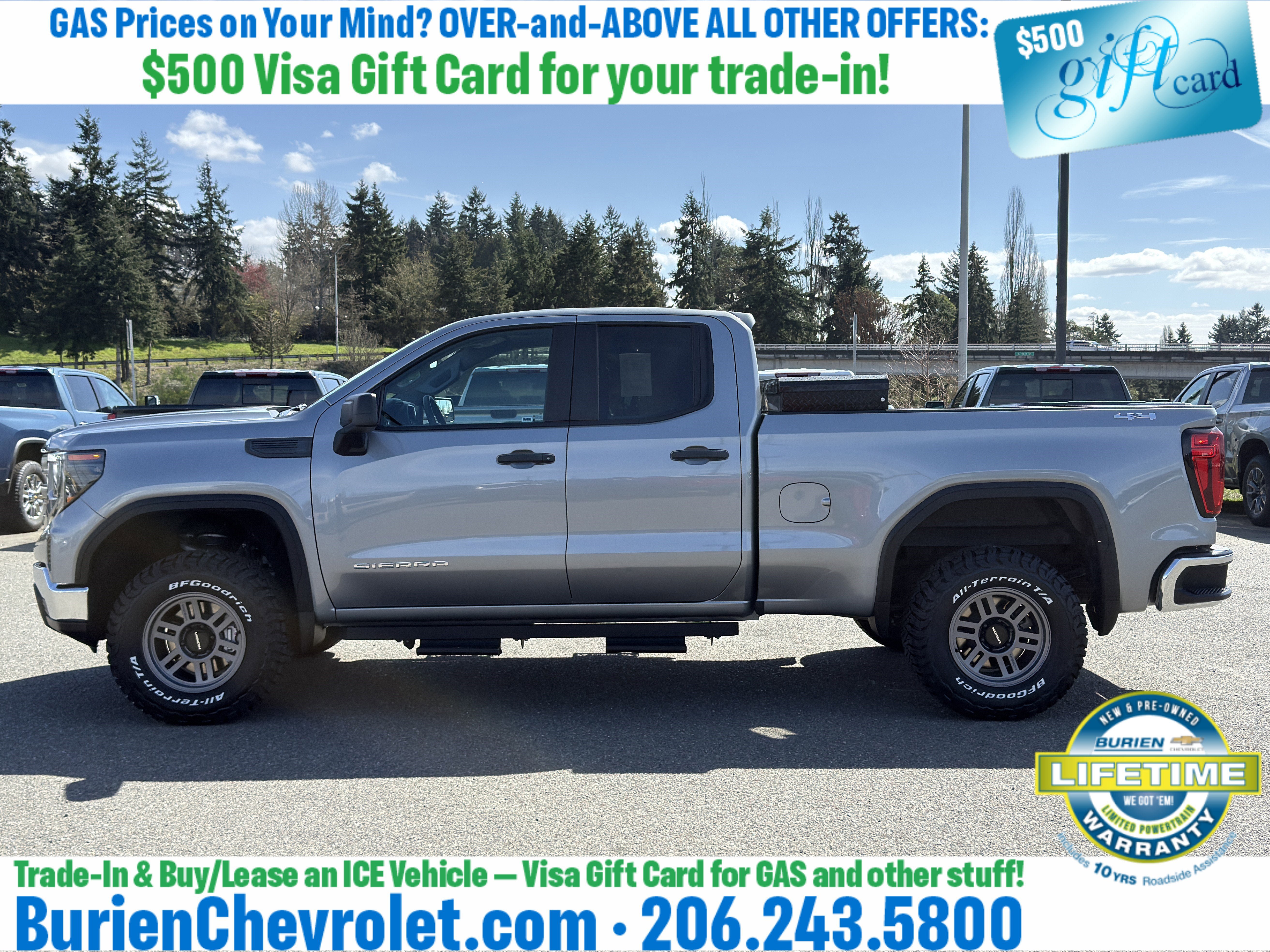 Used 2023 GMC Sierra 1500 Pro w/ Pro Value Package AWD/4WD image 2