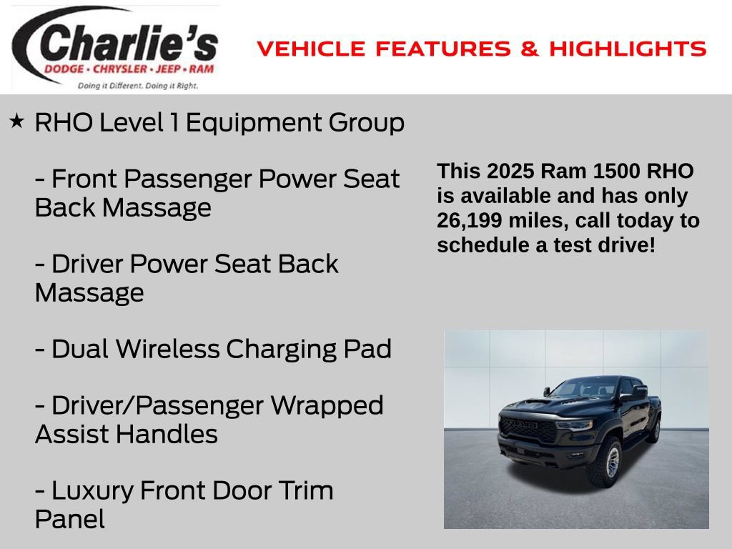Used 2025 RAM 1500 RHO w/ RHO Level 1 Equipment Group AWD/4WD image 8