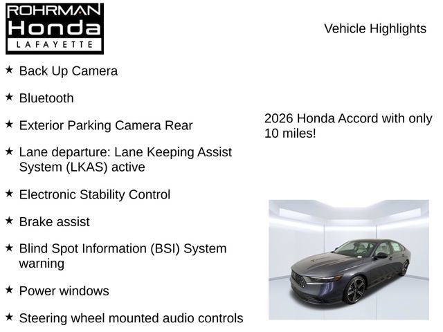 New 2026 Honda Accord SE image 7