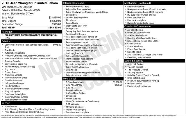 Used 2013 Jeep Wrangler Unlimited Sahara image 7