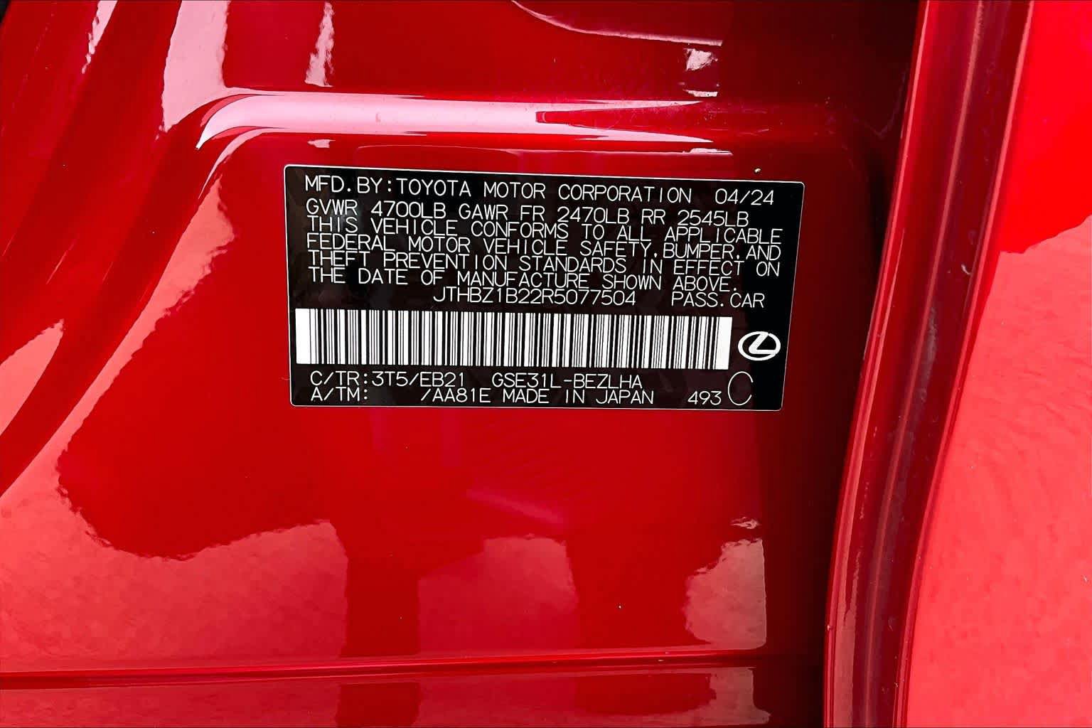 Certified 2024 Lexus IS 350 F Sport w/ Accessory Package 2 RWD image 37
