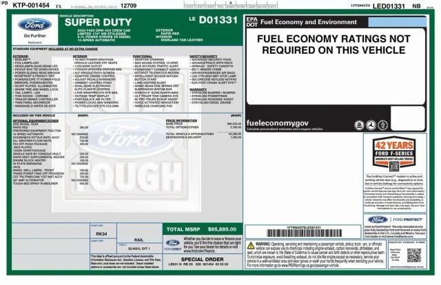 Used 2020 Ford F450 Limited w/ FX4 Off-Road Package AWD/4WD image 4