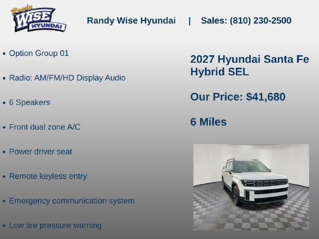 New 2027 Hyundai Santa Fe SEL AWD/4WD image 5