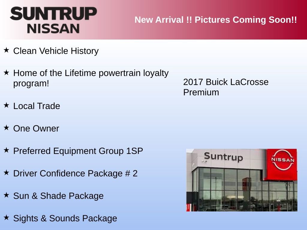 Used 2017 Buick LaCrosse Premium w/ Driver Confidence Package #2 image 3