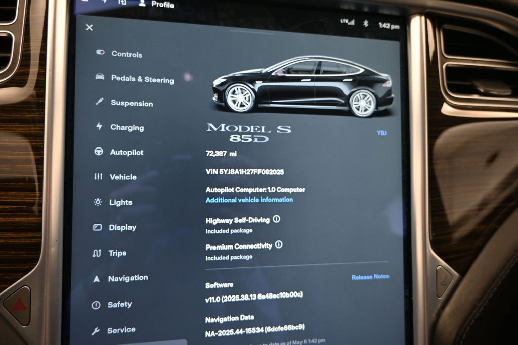 Used 2015 Tesla Model S 85D AWD/4WD image 15
