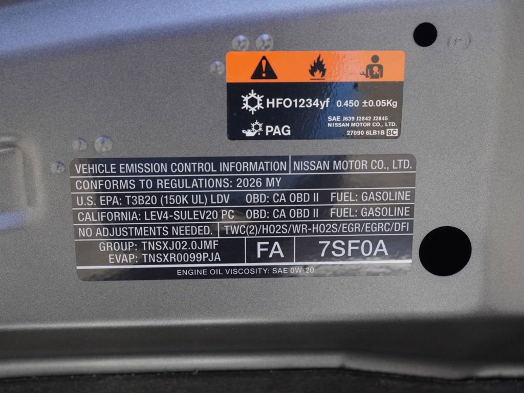 New 2026 Nissan Sentra SV FWD image 24