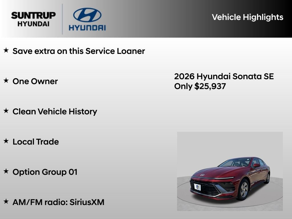 Used 2026 Hyundai Sonata SE FWD image 8