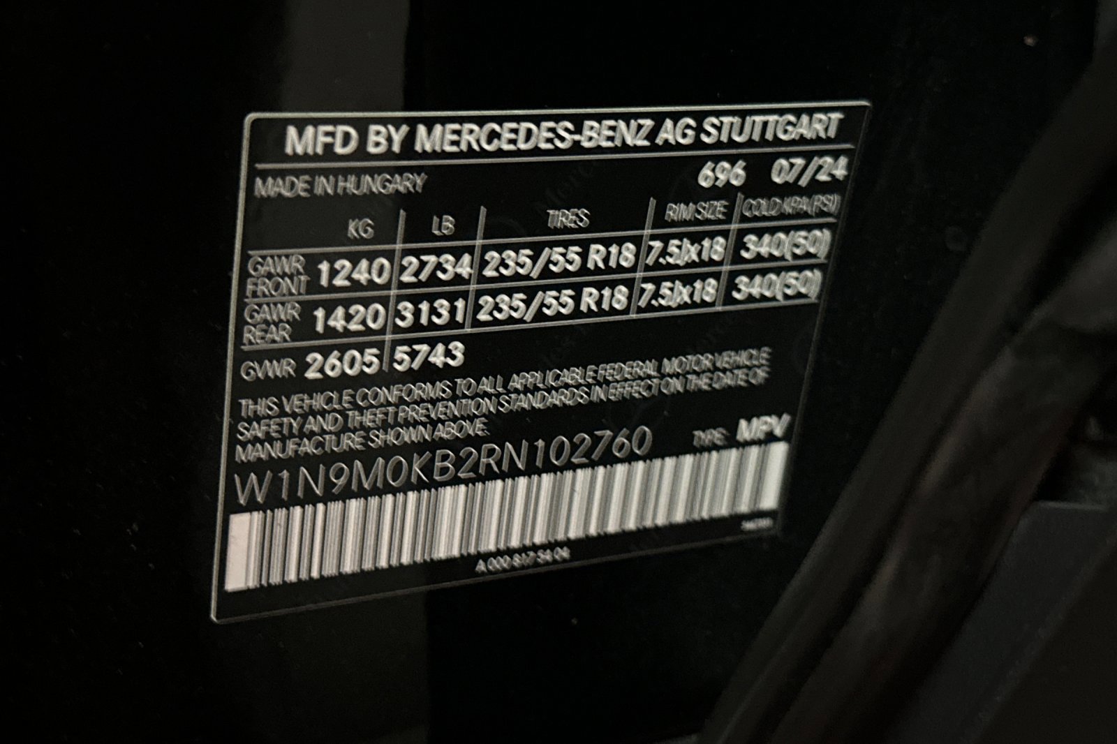 Certified 2024 Mercedes-Benz EQB 300 4MATIC image 40