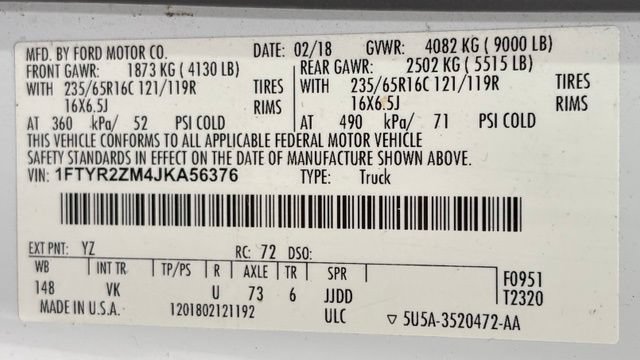 Used 2018 Ford Transit 250 148 Low Roof RWD image 32
