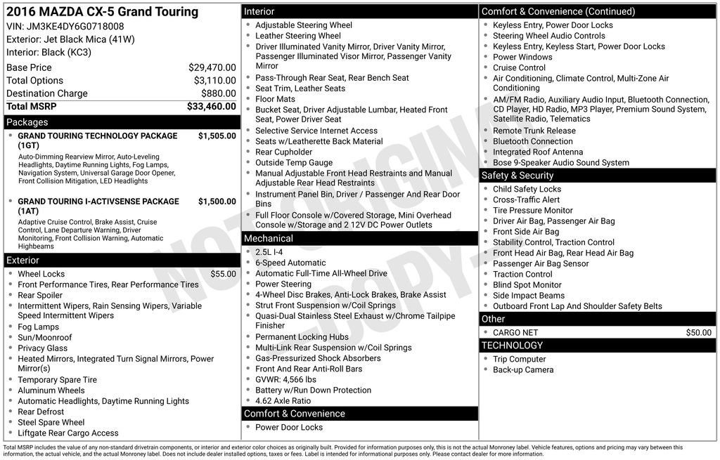 Used 2016 MAZDA CX-5 Grand Touring image 5