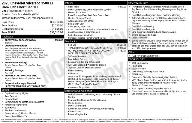 Used 2023 Chevrolet Silverado 1500 LT w/ Protection Package AWD/4WD image 35